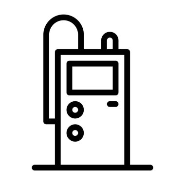 benzin istasyonu simgesi, vektör illüstrasyonu 