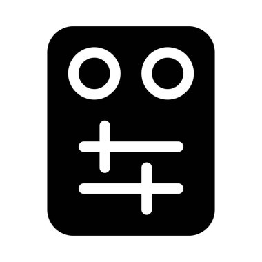 Kaydırıcı Fader Karıştırıcı simgesi, vektör illüstrasyonu