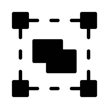 Nesne Grubu Uygulama simgesi, vektör illüstrasyonu