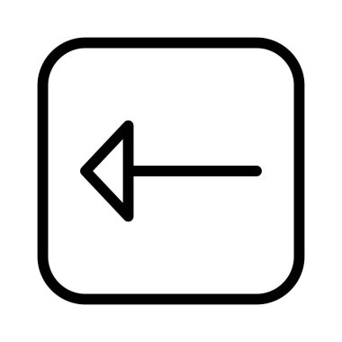 Sol Ok simgesi, vektör