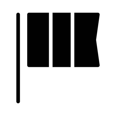 bayrak simgesi, vektör illüstrasyonu