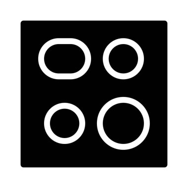 yemek ikonu, vektör illüstrasyonu