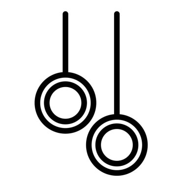 Atletizm simgesi, vektör illüstrasyonu