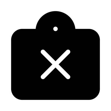 Alışveriş sembolü, Etiket Silme simgesi, vektör illüstrasyonu