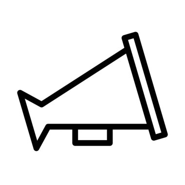 megafon simgesi, vektör illüstrasyonu