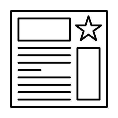 İçerik Seo simgesi, vektör illüstrasyonu