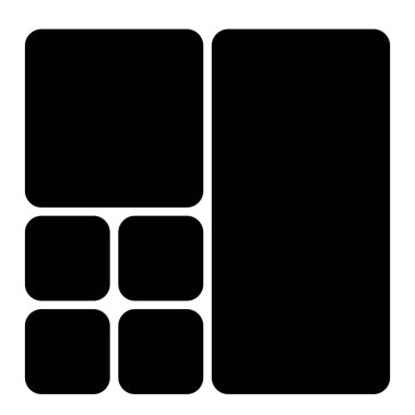 Portföy simgesi, vektör illüstrasyonu   