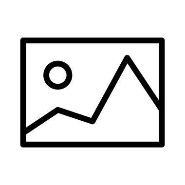 Dağ Turizmi simgesi, vektör illüstrasyonu