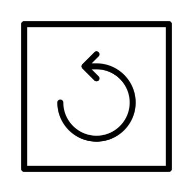 Arrow simgesi, vektör illüstrasyonunu tekrarla  