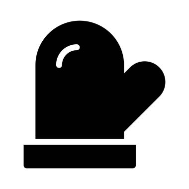 Eldiven simgesi, vektör illüstrasyonu