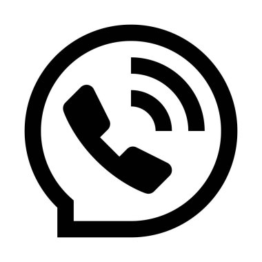 telefon simgesi, vektör illüstrasyonu