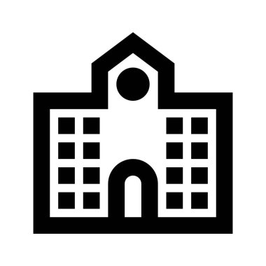 bina simgesi, vektör illüstrasyonu