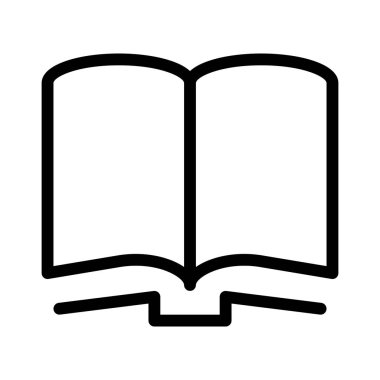 kitap simgesi, vektör illüstrasyonu