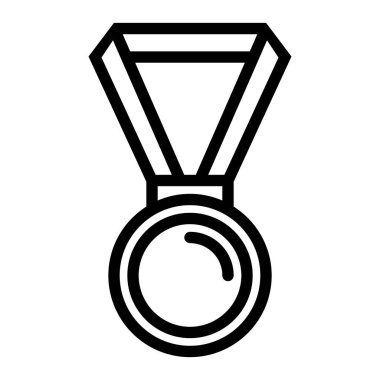 Madalya En İyi Servis simgesi, vektör illüstrasyonu