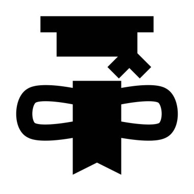 Rozet simgesi, vektör illüstrasyonu