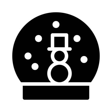 Kartopu Kış simgesi, vektör illüstrasyonu