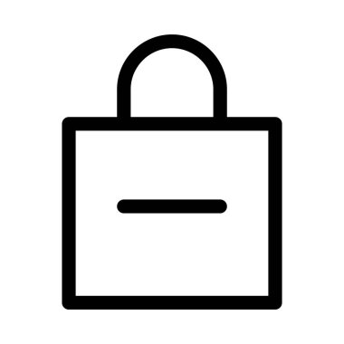 Alışveriş sembolü, Etiket Silme simgesi, vektör illüstrasyonu