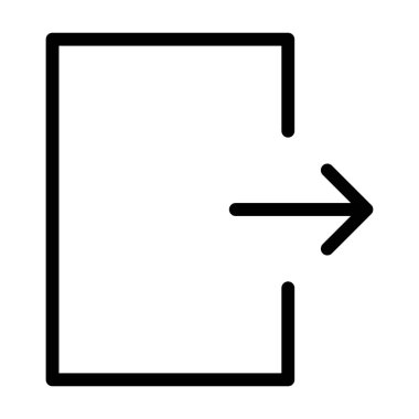 Çıkış simgesi, vektör illüstrasyonu