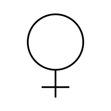 Venüs simgesi, vektör çizimi  