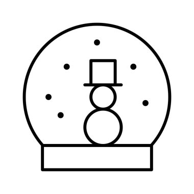 Kartopu Kış simgesi, vektör illüstrasyonu