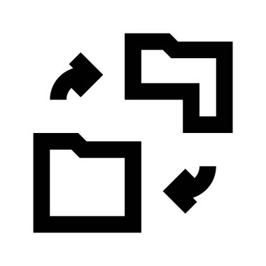 Beyaz arkaplanda dizin simgesi, vektör illüstrasyonu