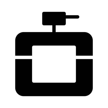 Parfüm Fransa simgesi, vektör illüstrasyonu 