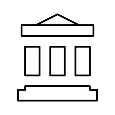 bina simgesi, vektör illüstrasyonu