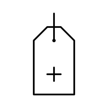 Etiket Ekle Alışveriş Sembolü, Torba Ekle simgesi, vektör illüstrasyonu