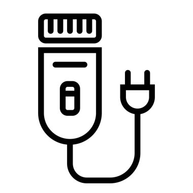 Elektrikli Shaver simgesi, vektör illüstrasyonu