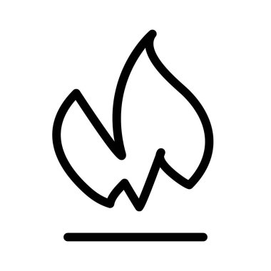 Ateş simgesi, vektör çizimi