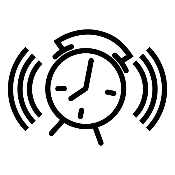 Icono Del Reloj Despertador Ilustración Vectorial — Vector de stock