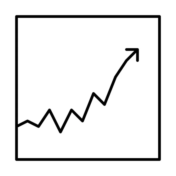 Stock Chart Icon Vector Illustration — Stock Vector
