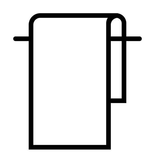 Icône Serviette Sur Fond Blanc Illustration Vectorielle — Image vectorielle