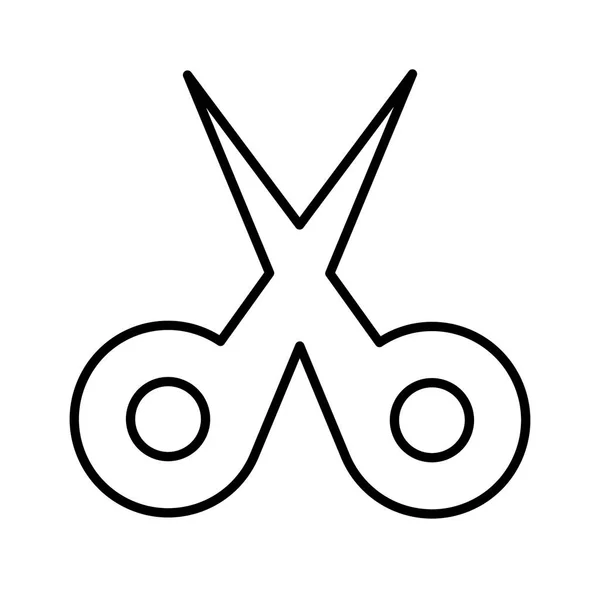 Scissors Hairdresser Icon Vector Illustration — Stock Vector