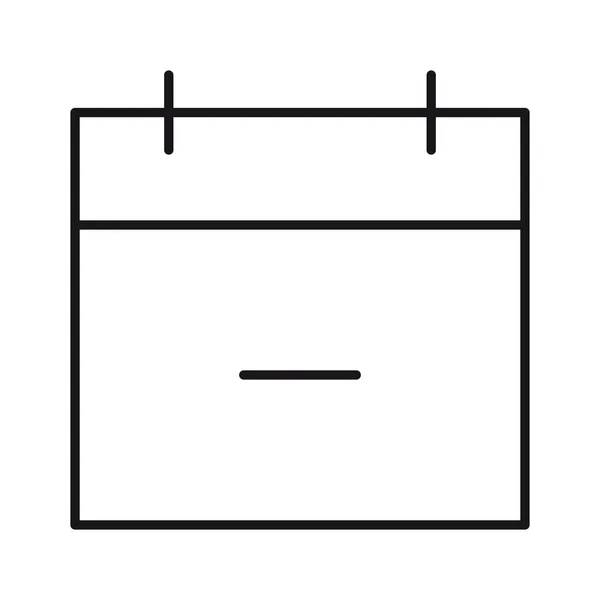 Значок Даты Календаря Векторная Иллюстрация — стоковый вектор
