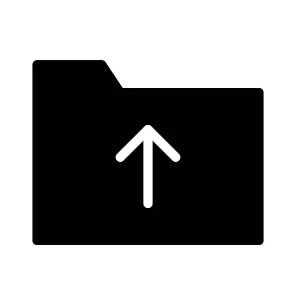 Ikon Folder Pada Latar Belakang Putih Ilustrasi Vektor - Stok Vektor