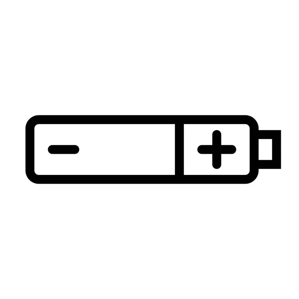 小さなバッテリーアイコン ベクトルイラスト — ストックベクタ