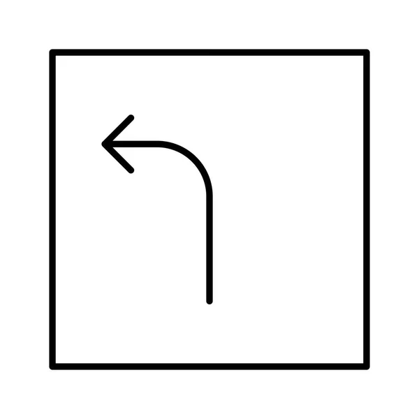 Left Arrow 아이콘을 Vector — 스톡 벡터