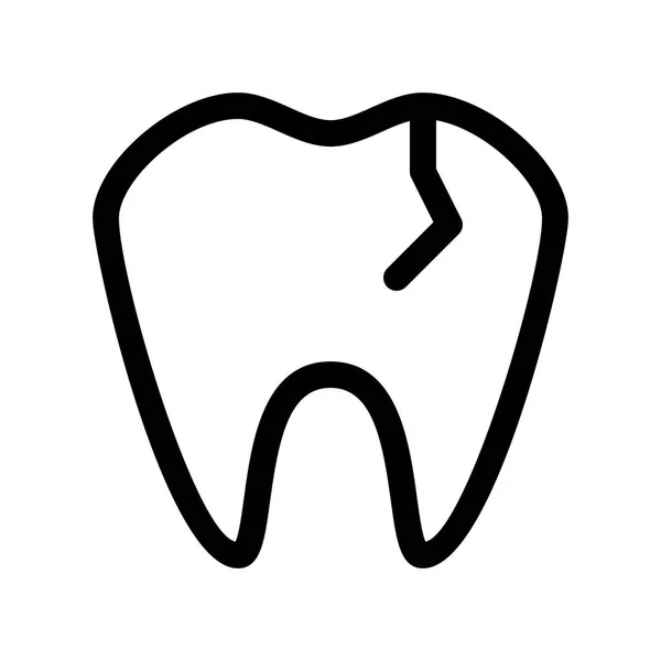 Caries Medicine Icon Vector Illustration — 스톡 벡터