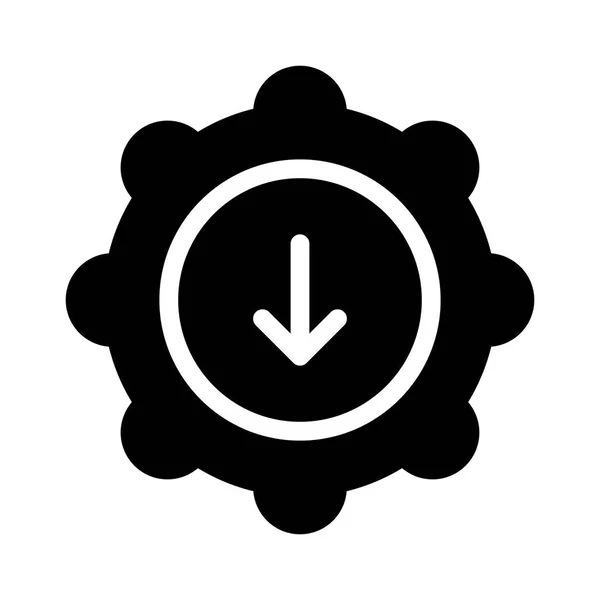 Settings App Icon Vector Illustration — Stock Vector