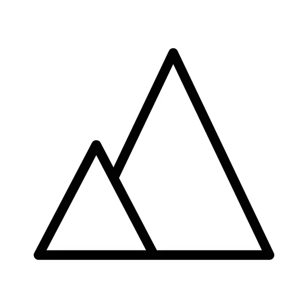 Pyramide Tourismus Symbol Vektorillustration — Stockvektor