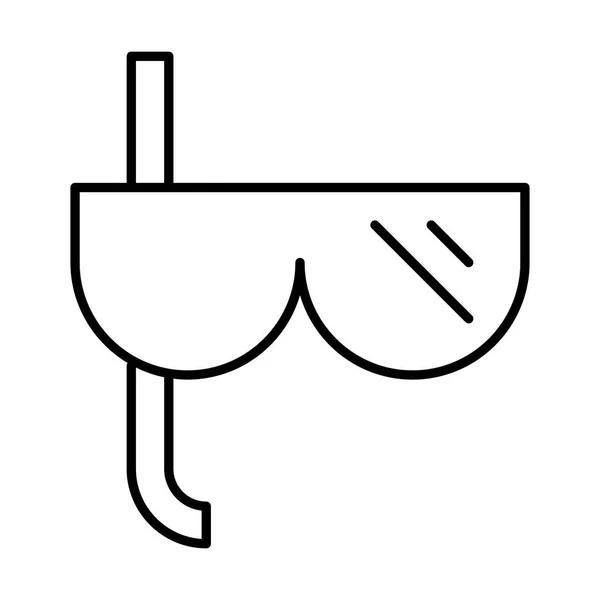 Ikona Potápění Vektorová Ilustrace — Stockový vektor