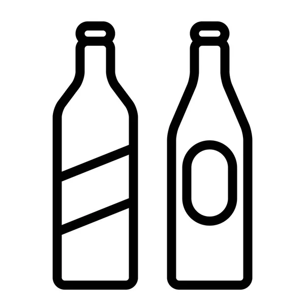 Fles Pictogram Vector Illustratie — Stockvector