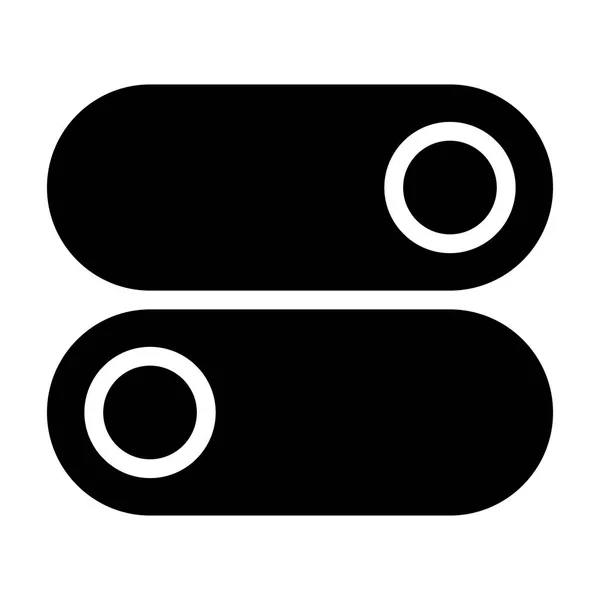 Schieberegler Interface Symbol Vektorillustration — Stockvektor