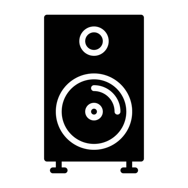 Speakerbox Icona Musicale Illustrazione Vettoriale — Vettoriale Stock