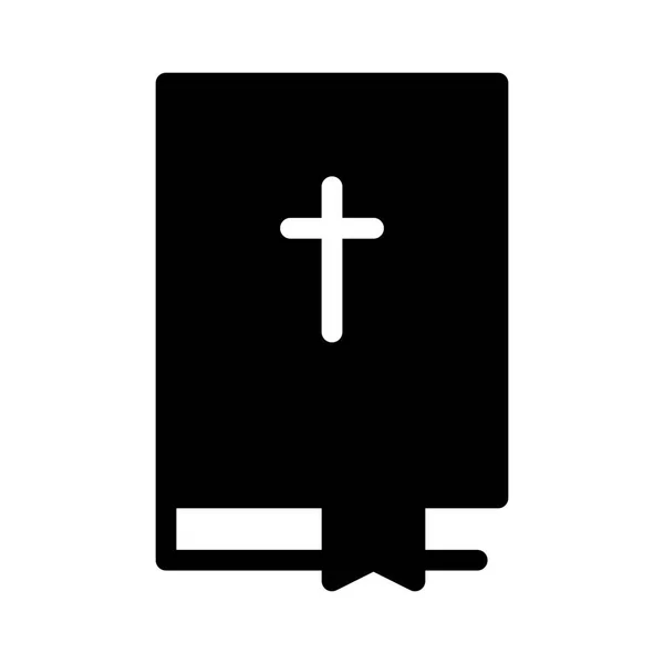 Ikona Bible Vektorová Ilustrace — Stockový vektor