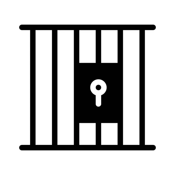 Icône Jail City Illustration Vectorielle — Image vectorielle