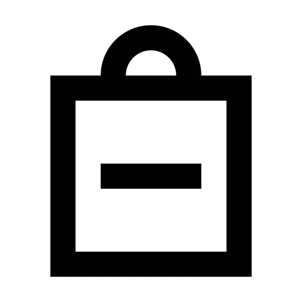 Symbole Shopping Tag Supprimer Icône Illustration Vectorielle — Image vectorielle