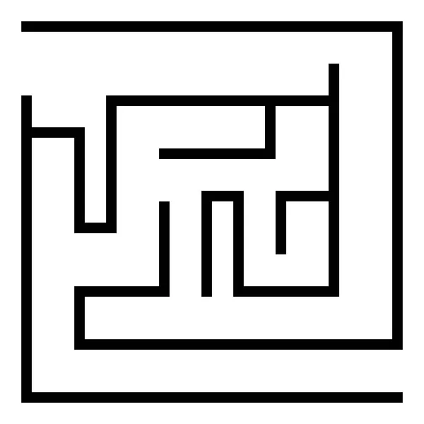 Icône Labyrinthe Illustration Vectorielle — Image vectorielle