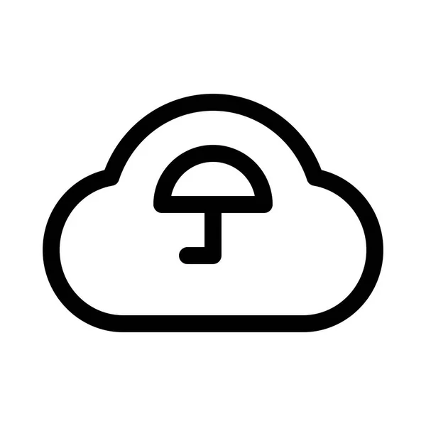 Icono Nube Ilustración Vectorial — Archivo Imágenes Vectoriales